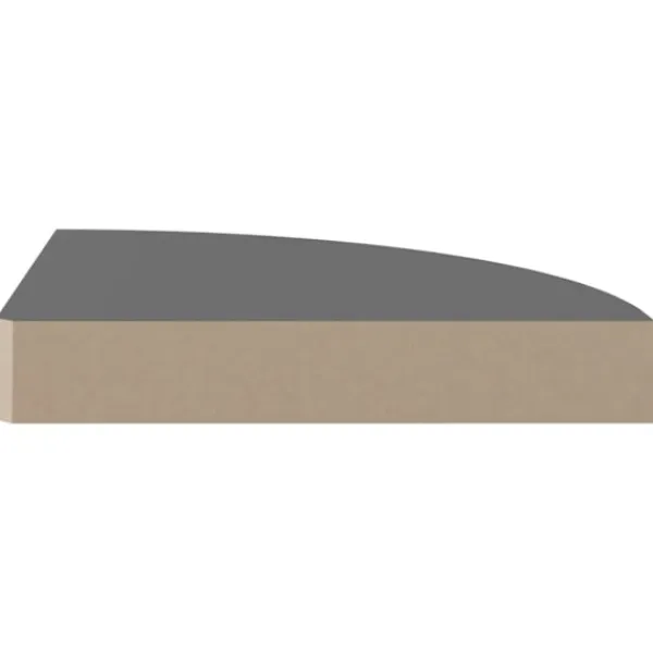 vidaXL Hyllor>Svävande hörnhyllor 4 st högglans 25x25x3,8 cm MDF