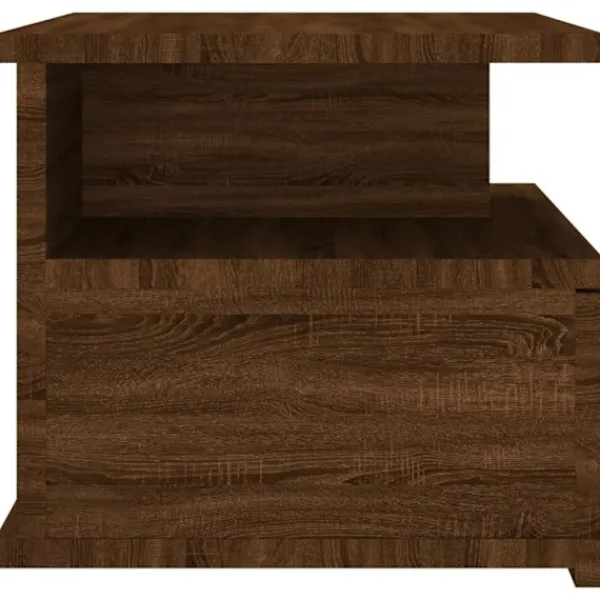 vidaXL Soffbord>Svävande sängbord brun 40x31x27 cm konstruerat trä Brun