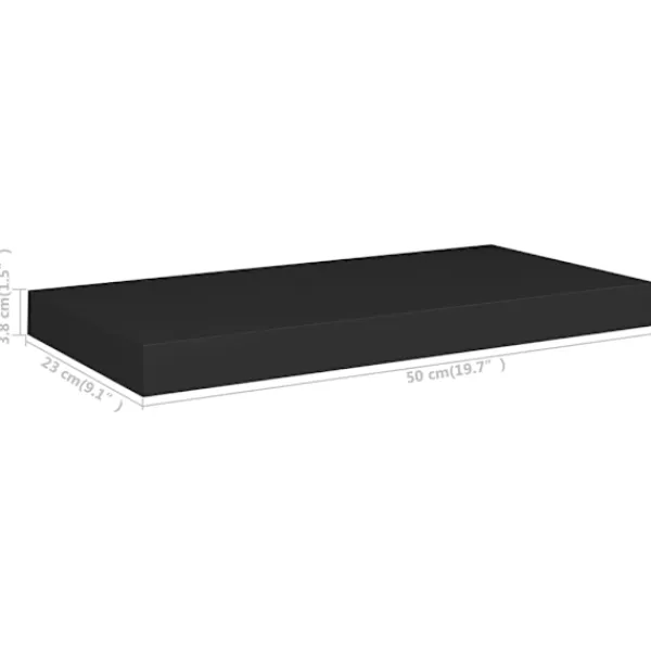 vidaXL Hyllor>Svävande vägghylla 50x23x3,8 cm MDF