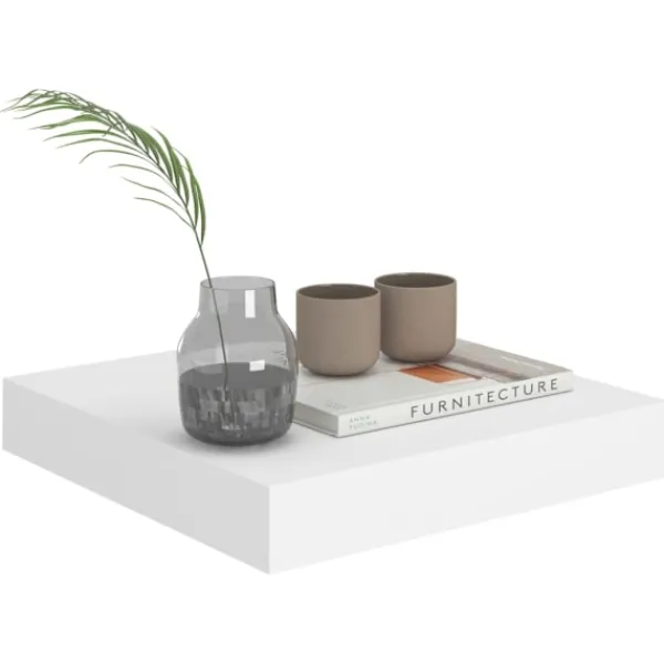 vidaXL Hyllor>Svävande vägghyllor 4 st 23x23,5x3,8 cm MDF