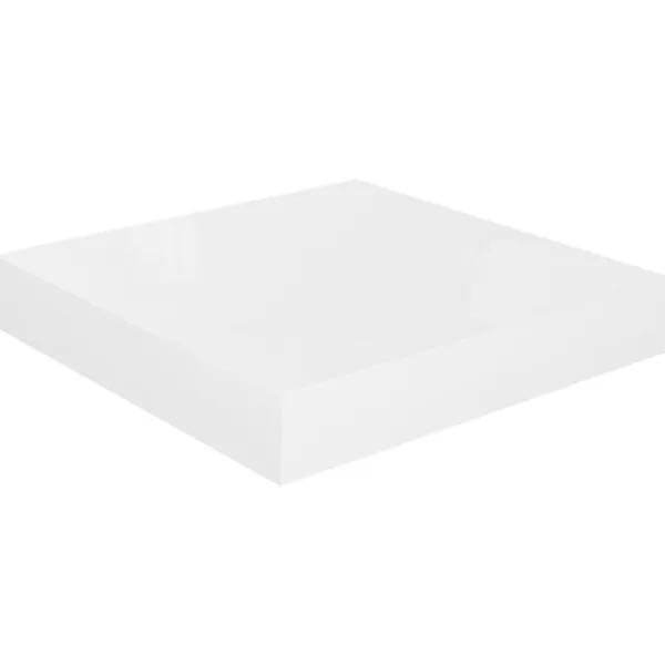 vidaXL Hyllor>Svävande vägghyllor 4 st högglans 23x23,5x3,8 cm MDF