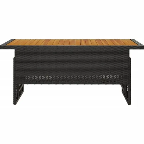 vidaXL Soffbord>Trädgårdsbord 100x50x43/63 cm akaciaträ&konstrotting