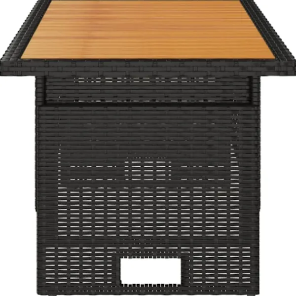 vidaXL Soffbord>Trädgårdsbord 100x50x43/63 cm akaciaträ&konstrotting