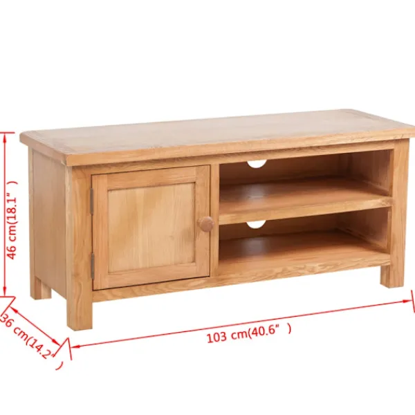 vidaXL Tv-Bänkar>TV-Bänk 103 x 36 46 cm Ek