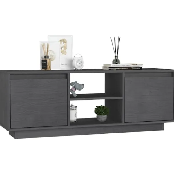vidaXL Tv-Bänkar>Tv-bänk 110x30x40 cm massiv furu