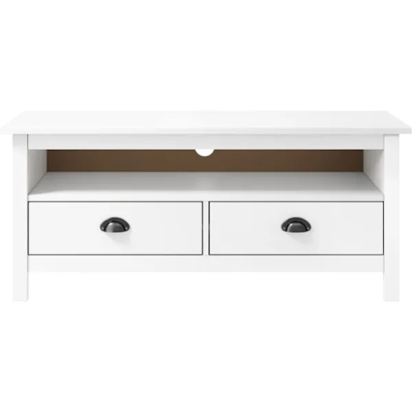 vidaXL Tv-Bänkar>TV-bänk Hill 110x40x47 cm massiv furu