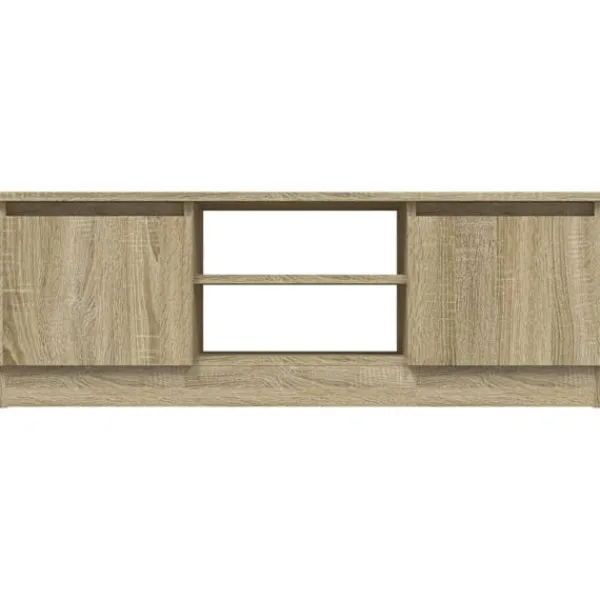 vidaXL Tv-Bänkar>TV-bänk med dörr sonoma-ek 102x30x36 cm