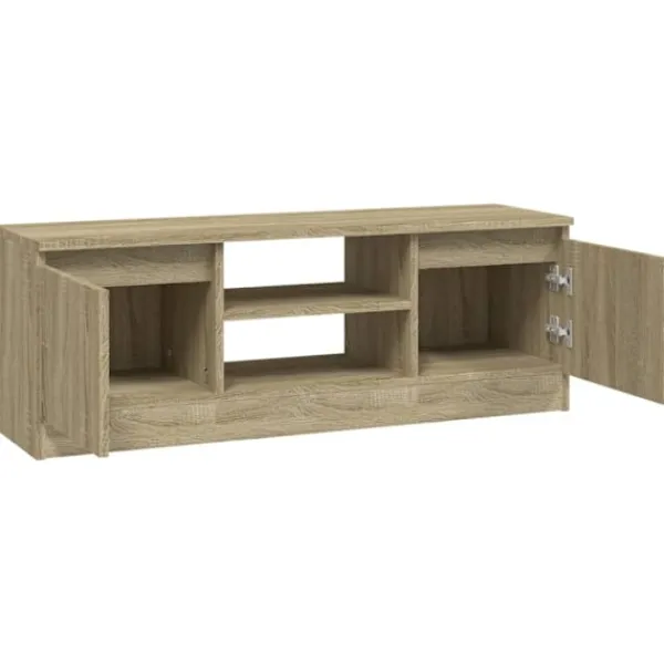 vidaXL Tv-Bänkar>TV-bänk med dörr sonoma-ek 102x30x36 cm