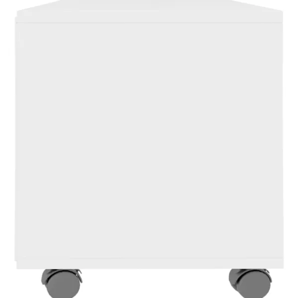 vidaXL Tv-Bänkar>Tv-bänk med hjul 90x35x35 cm konstruerat trä