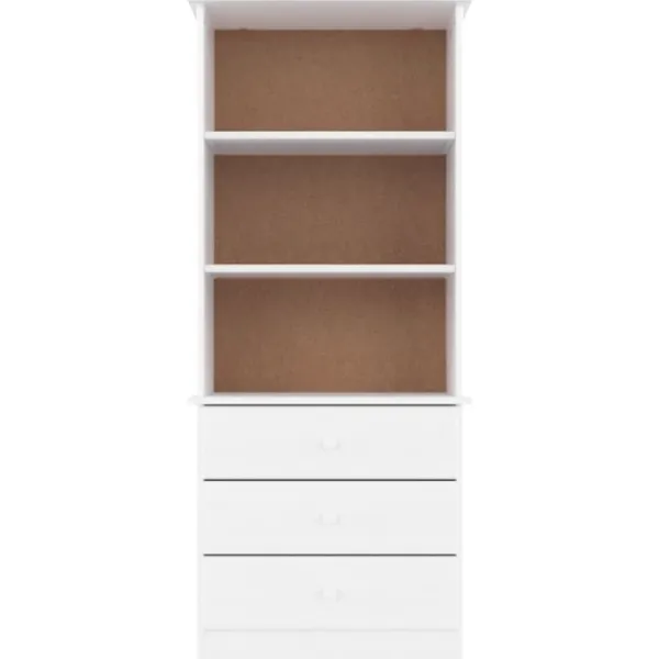 vidaXL Tv-Bänkar>Tv-bänk med lådor ALTA 60x35x142 cm massiv furu