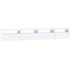 vidaXL Tv-Bänkar>Tv-bänk med LED-belysning 240x35x40 cm