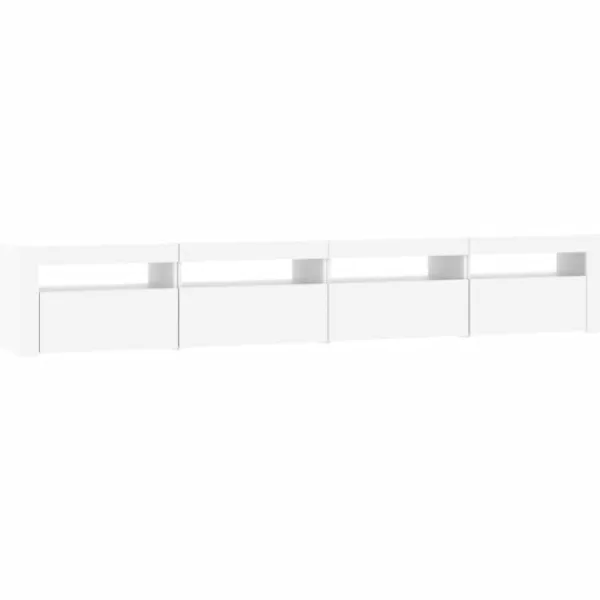 vidaXL Tv-Bänkar>Tv-bänk med LED-belysning 240x35x40 cm
