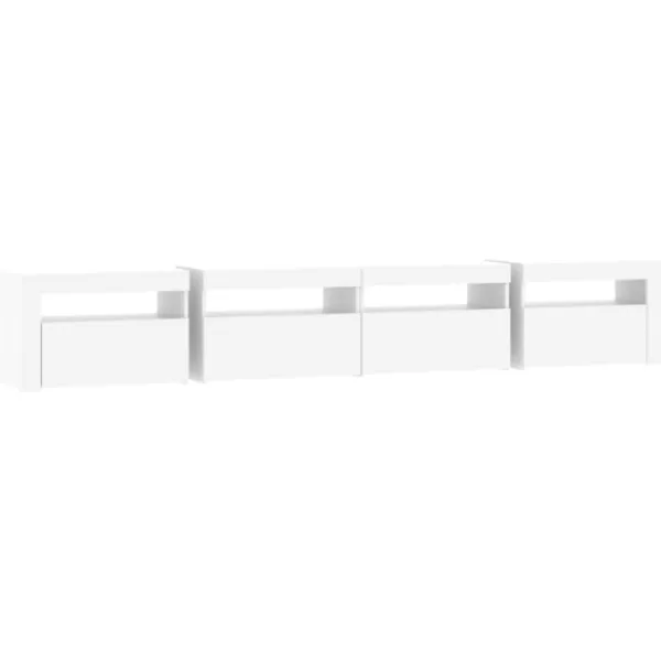 vidaXL Tv-Bänkar>Tv-bänk med LED-belysning 240x35x40 cm