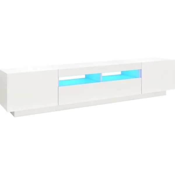 vidaXL Tv-Bänkar>TV-bänk med LED-belysning 200x35x40 cm