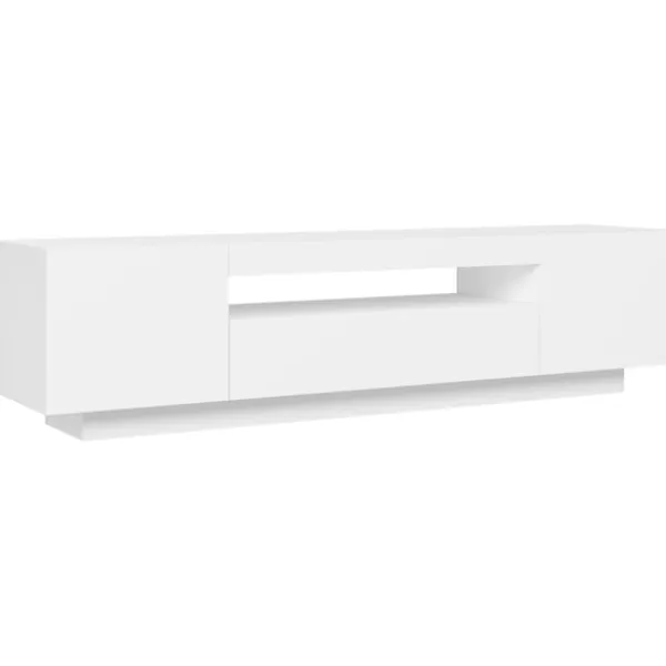 vidaXL Tv-Bänkar>TV-bänk med LED-belysning 160x35x40 cm