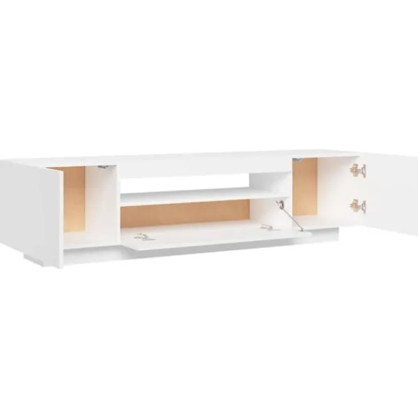 vidaXL Tv-Bänkar>TV-bänk med LED-belysning 160x35x40 cm