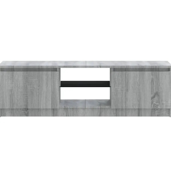 vidaXL Tv-Bänkar>TV-bänk med LED-belysning sonoma 120x30x36 cm