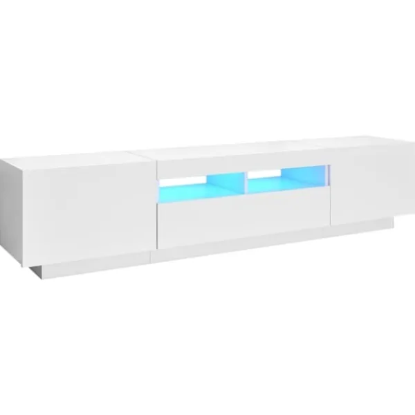 vidaXL Tv-Bänkar>TV-bänk med LED-belysning 180x35x40 cm