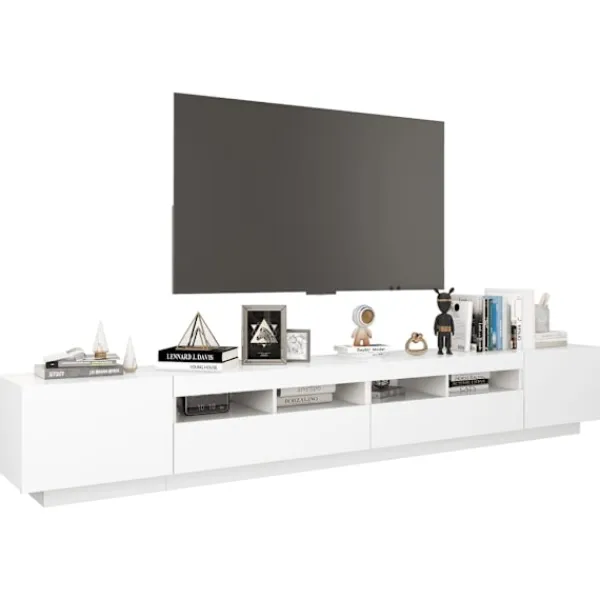 vidaXL Tv-Bänkar>TV-bänk med LED-belysning 260x35x40 cm