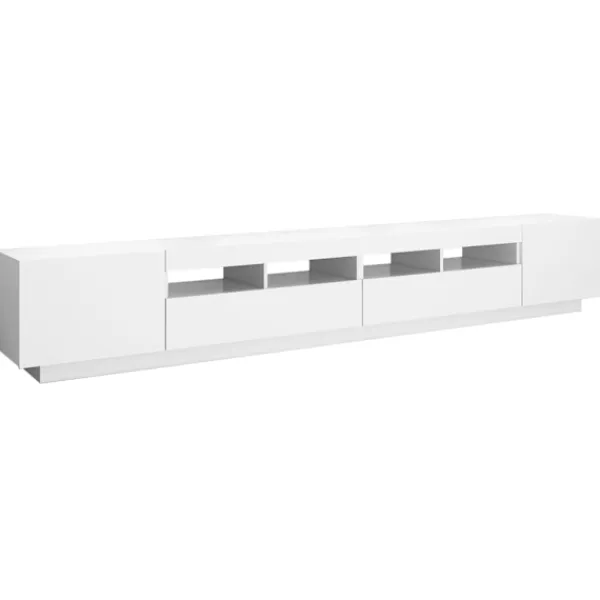 vidaXL Tv-Bänkar>TV-bänk med LED-belysning 260x35x40 cm