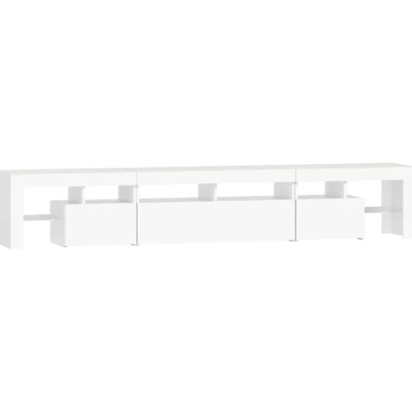 vidaXL Tv-Bänkar>Tv-bänk med LED-belysning 230x36,5x40 cm