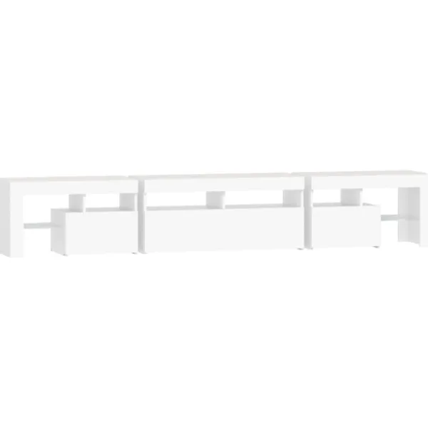 vidaXL Tv-Bänkar>Tv-bänk med LED-belysning 230x36,5x40 cm