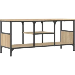 vidaXL Tv-Bänkar>Tv-bänk sonoma-ek 100x35x45 cm konstruerat trä & järn