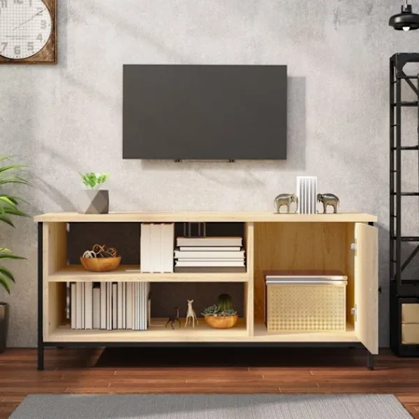 vidaXL Soffbord>Tv-bänk sonoma-ek 100x40x45 cm konstruerat trä