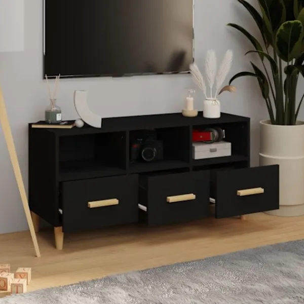 vidaXL Tv-Bänkar>Tv-bänk 102x36x50 cm konstruerat trä