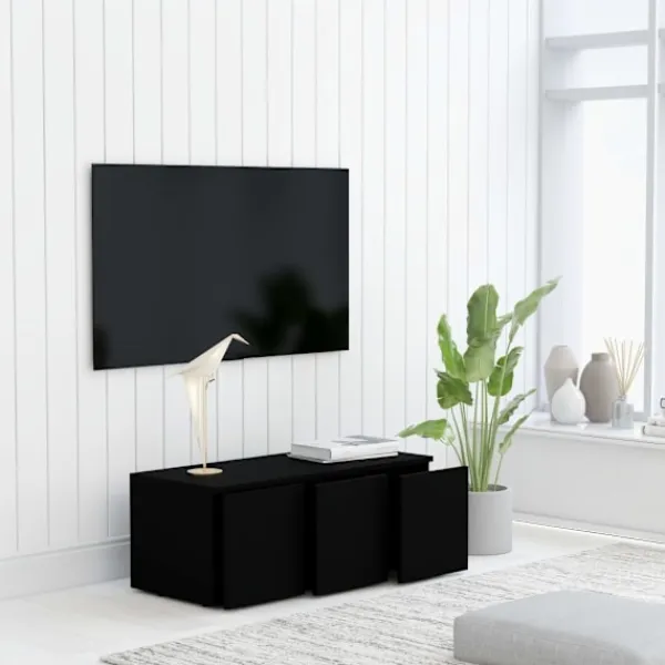 vidaXL Tv-Bänkar>Tv-bänk 80x34x30 cm konstruerat trä