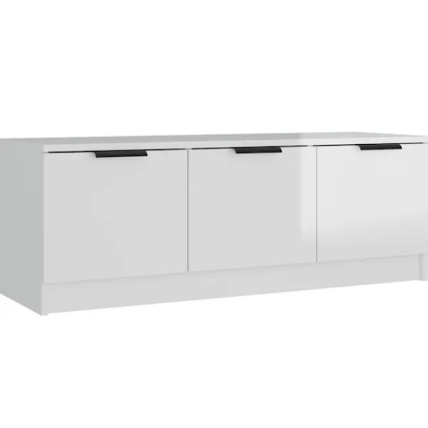 vidaXL Tv-Bänkar>Tv-bänk högglans 102x35x36,5 cm konstruerat trä