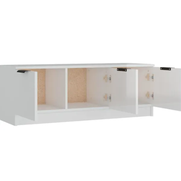 vidaXL Tv-Bänkar>Tv-bänk högglans 102x35x36,5 cm konstruerat trä
