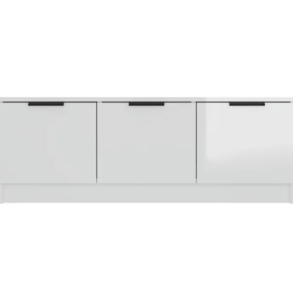 vidaXL Tv-Bänkar>Tv-bänk högglans 102x35x36,5 cm konstruerat trä