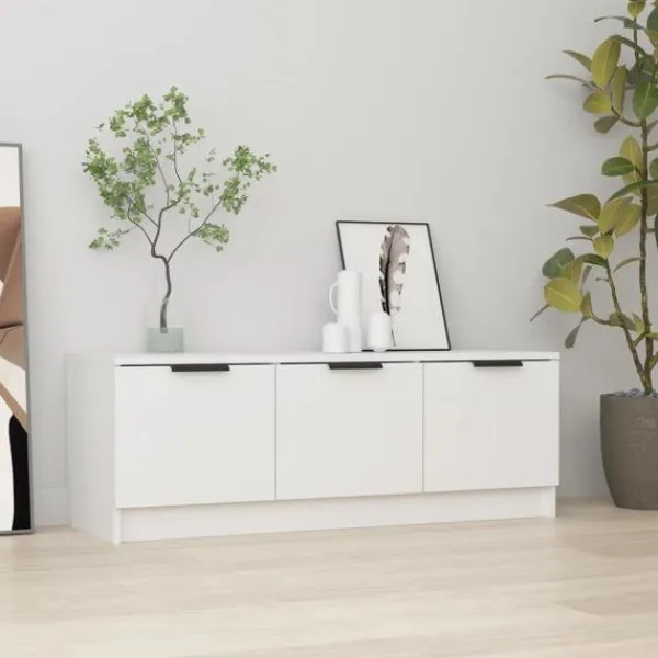 vidaXL Tv-Bänkar>Tv-bänk högglans 102x35x36,5 cm konstruerat trä