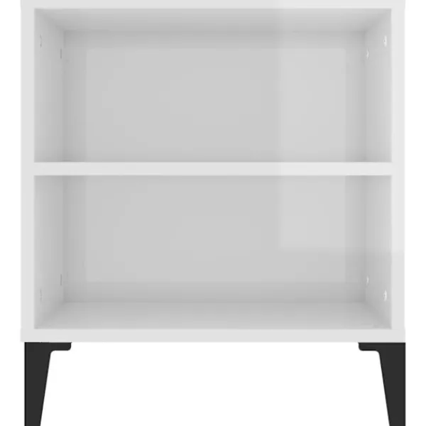 vidaXL Tv-Bänkar>Tv-bänk högglans 102x44,5x50 cm konstruerat trä