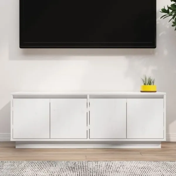vidaXL Tv-Bänkar>Tv-bänk 110x34x40 cm massiv furu
