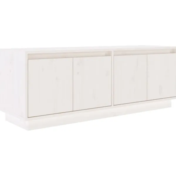 vidaXL Tv-Bänkar>Tv-bänk 110x34x40 cm massiv furu