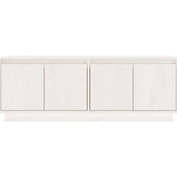 vidaXL Tv-Bänkar>Tv-bänk 110x34x40 cm massiv furu