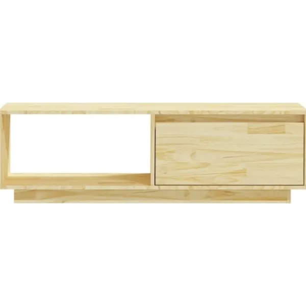 vidaXL Tv-Bänkar>Tv-bänk 110x30x33,5 cm massiv furu
