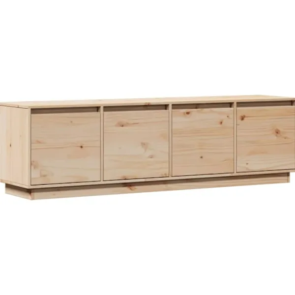 vidaXL Tv-Bänkar>Tv-bänk 156x37x45 cm massiv furu