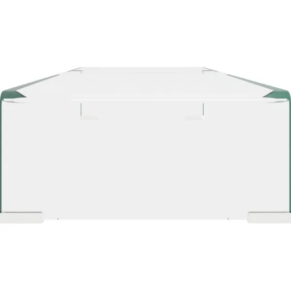 vidaXL Tv-Bänkar>TV-bord klarglas 90x30x13 cm