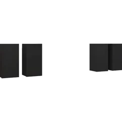 vidaXL Tv-Bänkar>TV-skåp 4 delar 30,5x30x60 cm spånskiva