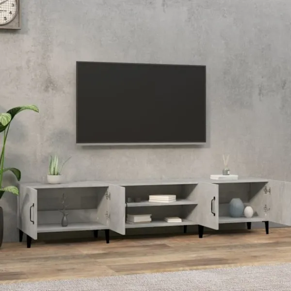 vidaXL Tv-Bänkar>TV-skåp betong 180x31,5x40 cm konstruerat trä