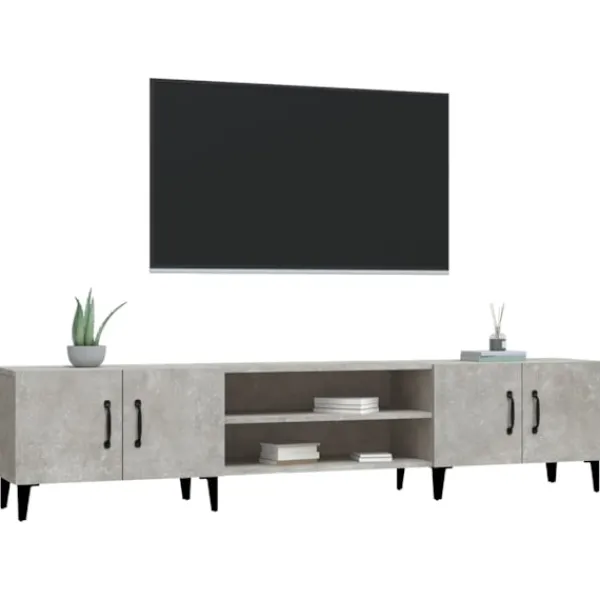 vidaXL Tv-Bänkar>TV-skåp betong 180x31,5x40 cm konstruerat trä