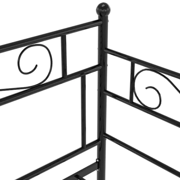 vidaXL Soffor>Utdragbar sängram bäddsoffa metall 90x200 cm