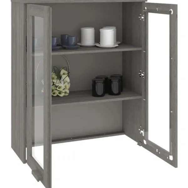 vidaXL Skåp>Överdel till högskåp HAMAR ljus 85x35x100 cm massiv furu