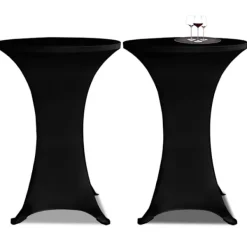 vidaXL Stolar>Överdrag till ståbord Ø80 cm stretch 4 st