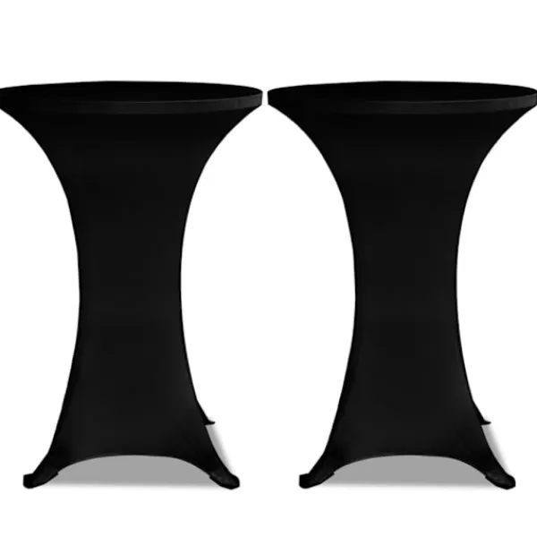 vidaXL Stolar>Överdrag till ståbord Ø80 cm stretch 4 st