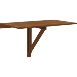vidaXL Balkongmöbler>Väggbord ek 100x60x56 cm konstruerat trä