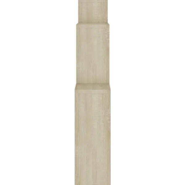 vidaXL Hyllor>Vägghylla kubformad sonoma-ek 80x15x78,5 cm konstruerat Brun